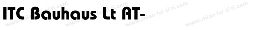 ITC Bauhaus Lt AT字体转换